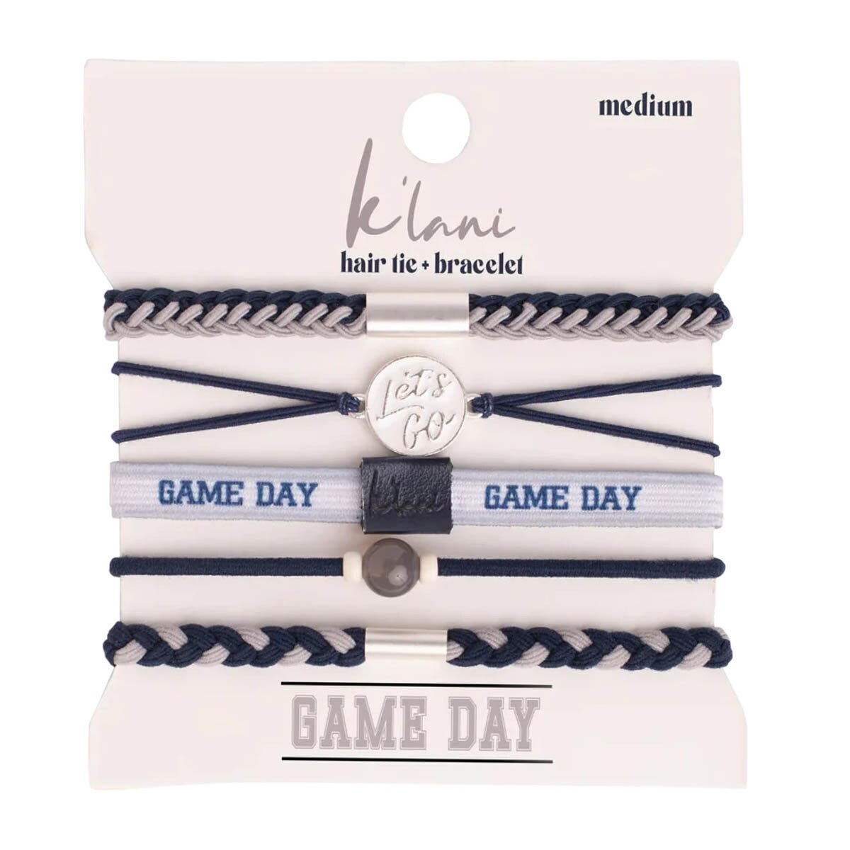 K'lani game day hair tie bracelet set